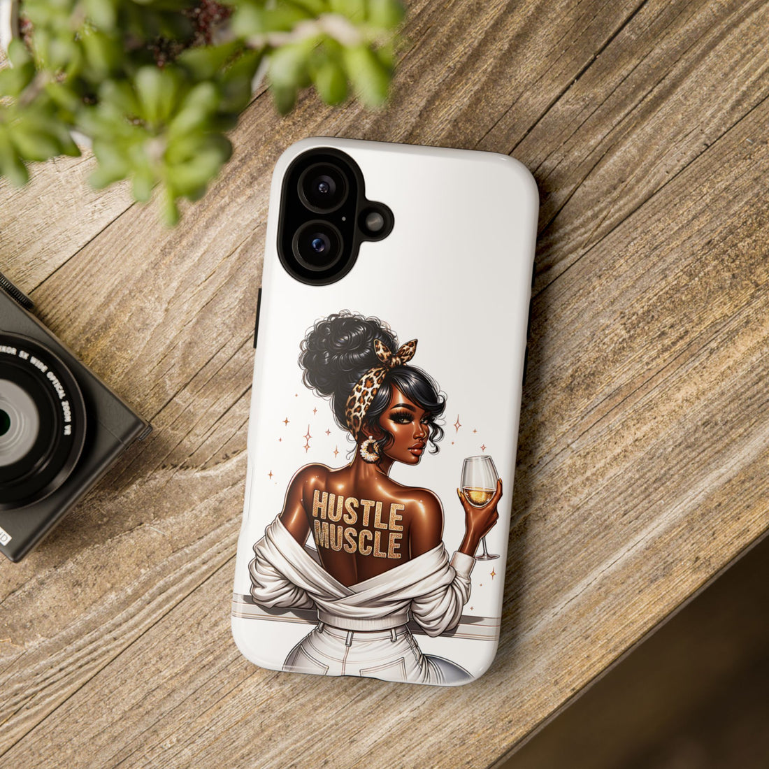 Hustle Muscle Phone Case – Chic Strong Woman Design