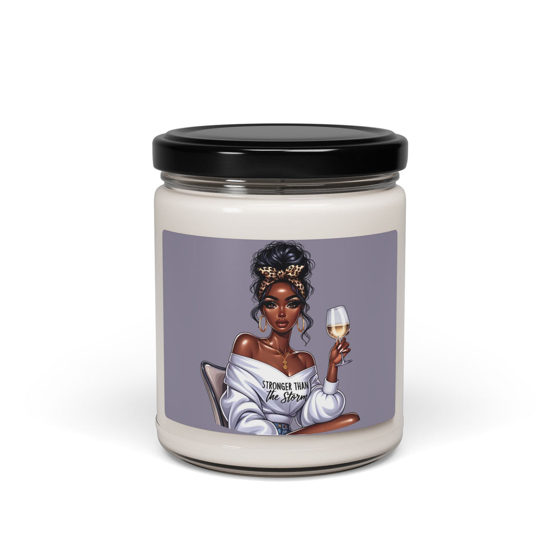 Stronger Than The Storm Scented Soy Candle - 9oz | Relaxing Aroma for Empowerment & Self-Care