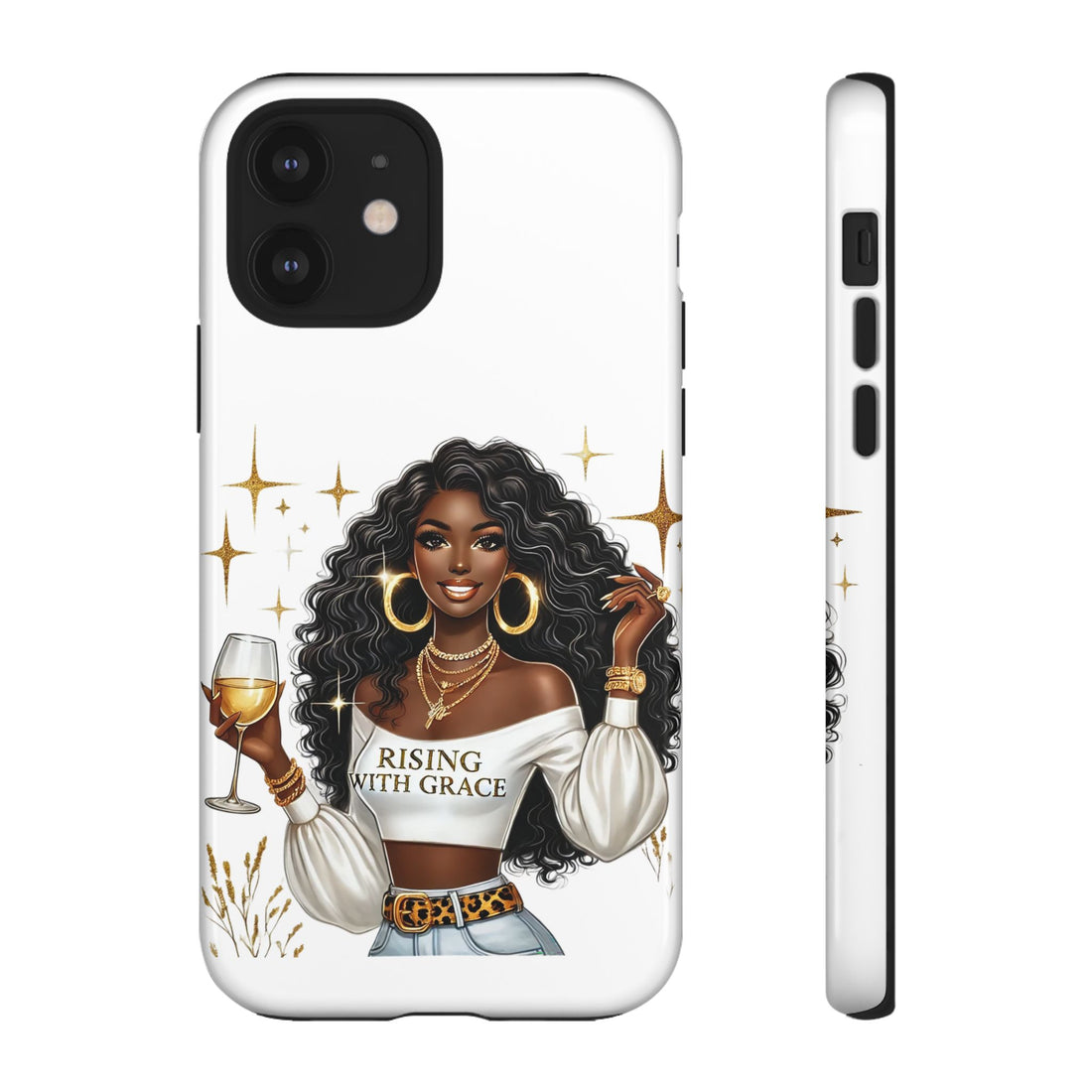 Rising With Grace Phone Case – Chic Strong Woman Design