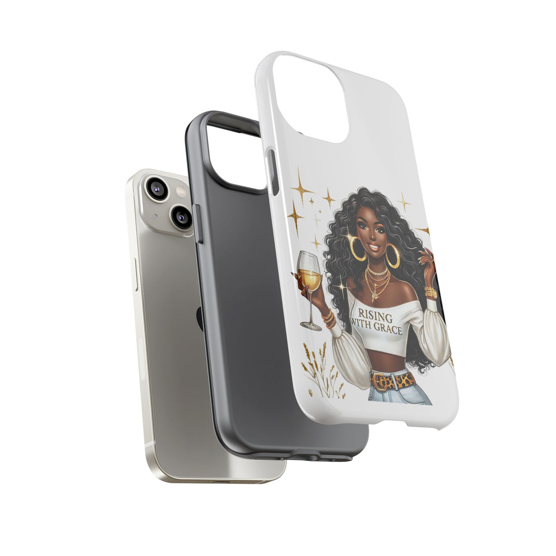 Rising With Grace Phone Case – Chic Strong Woman Design