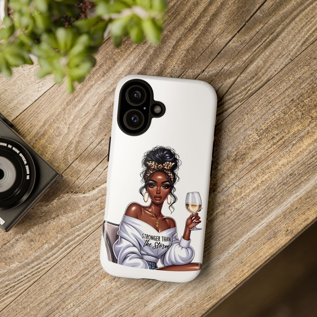 Stronger Than The Storm Phone Case – Chic Strong Woman Design