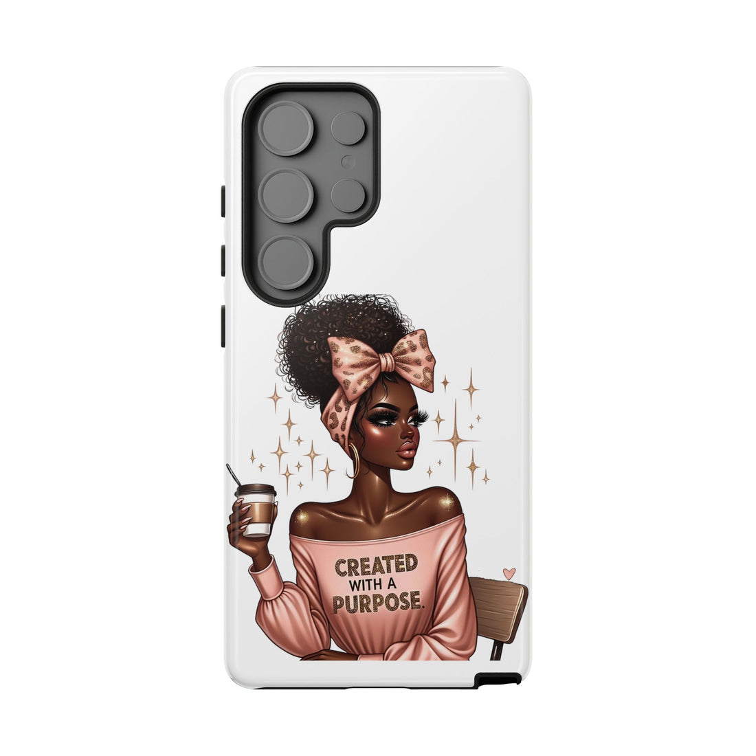 Created With A Purpose Phone Case – Chic Strong Woman Design