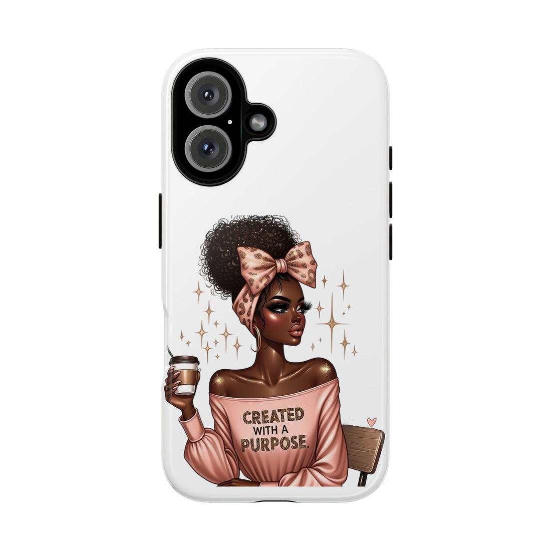 Created With A Purpose Phone Case – Chic Strong Woman Design