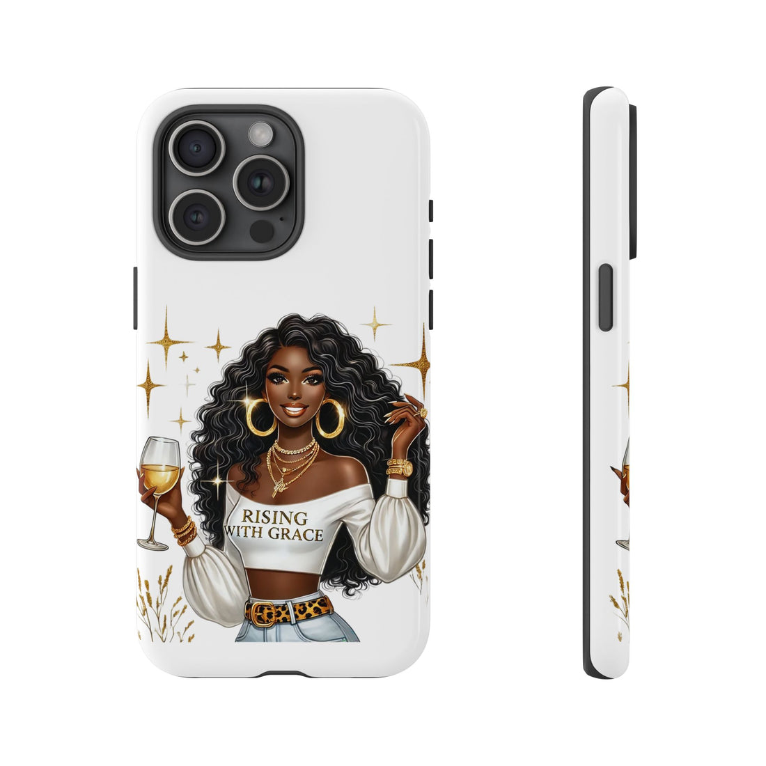 Rising With Grace Phone Case – Chic Strong Woman Design