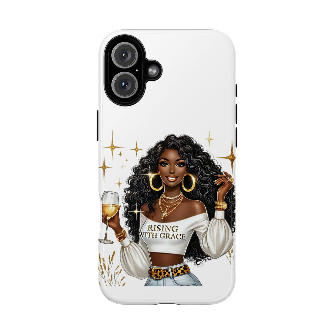 Rising With Grace Phone Case – Chic Strong Woman Design