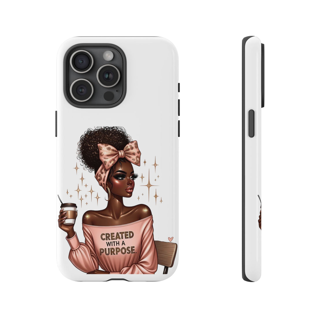 Created With A Purpose Phone Case – Chic Strong Woman Design