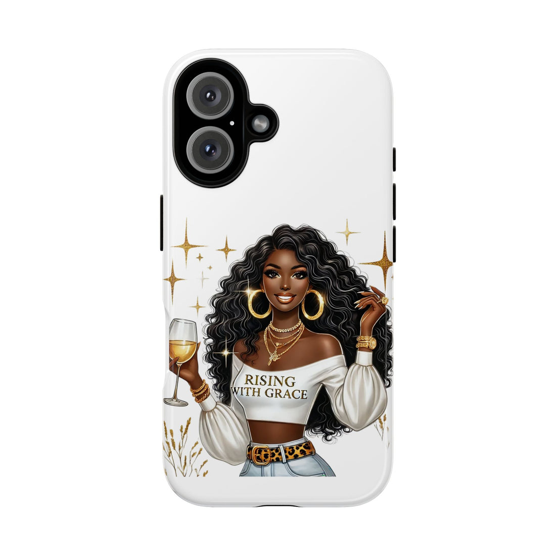 Rising With Grace Phone Case – Chic Strong Woman Design