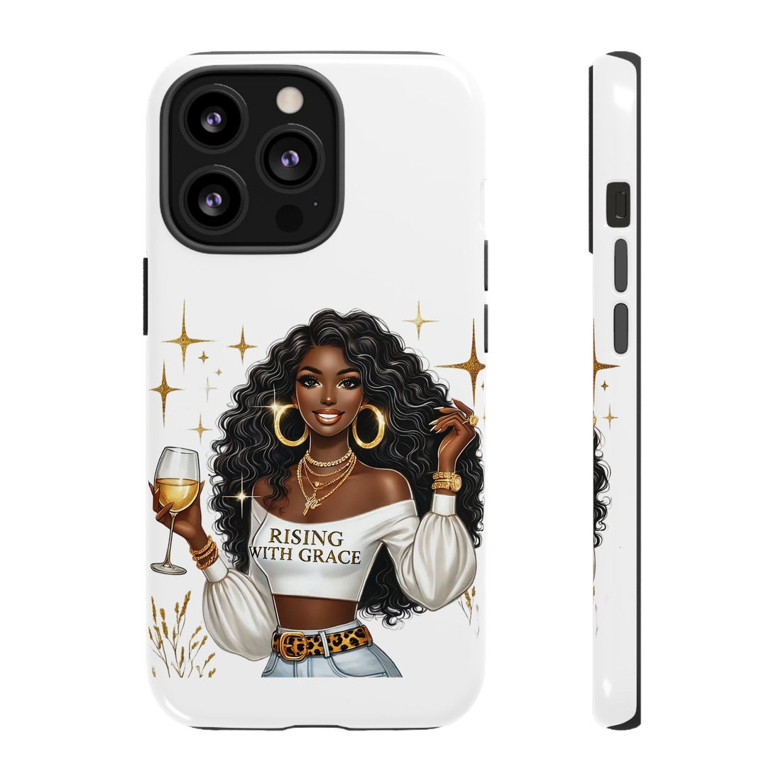 Rising With Grace Phone Case – Chic Strong Woman Design