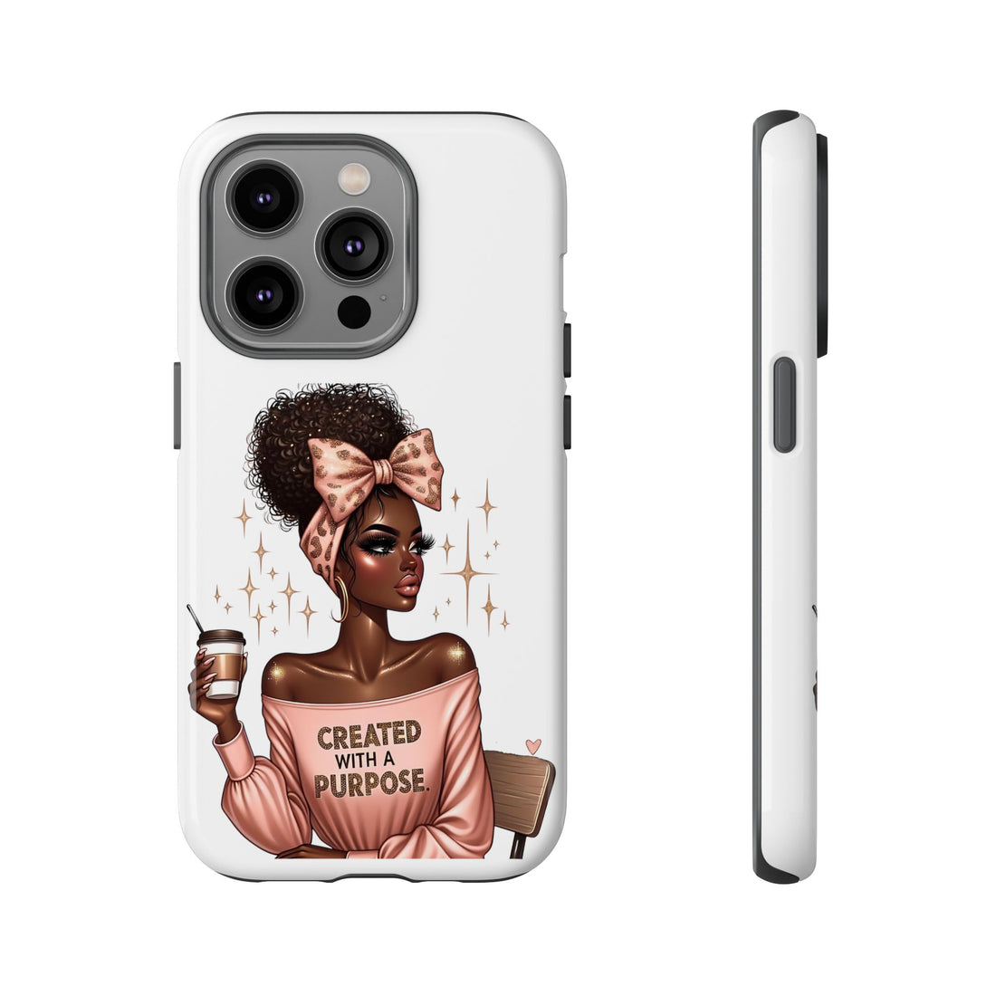 Created With A Purpose Phone Case – Chic Strong Woman Design