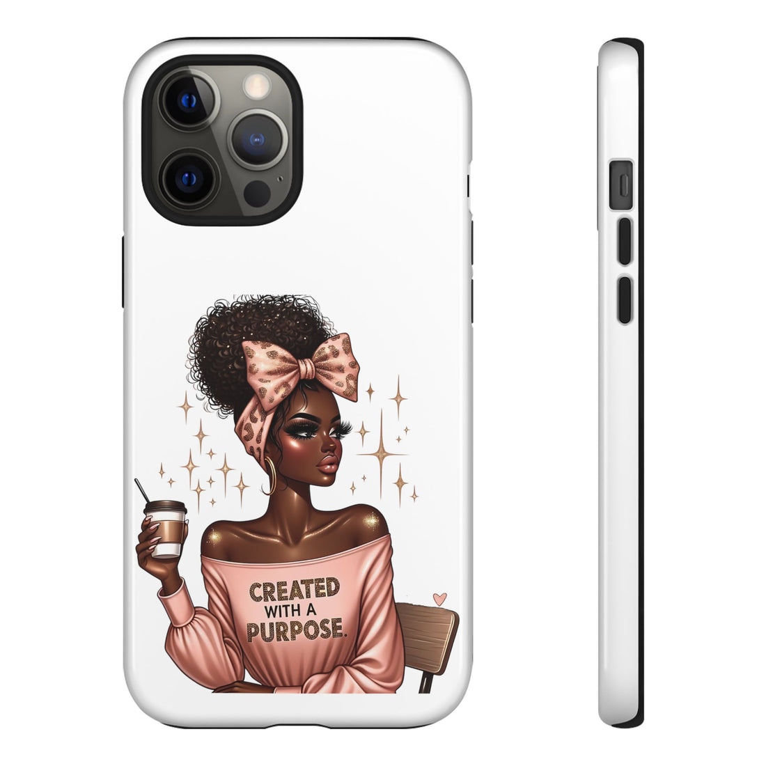 Created With A Purpose Phone Case – Chic Strong Woman Design