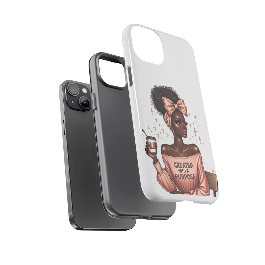 Created With A Purpose Phone Case – Chic Strong Woman Design