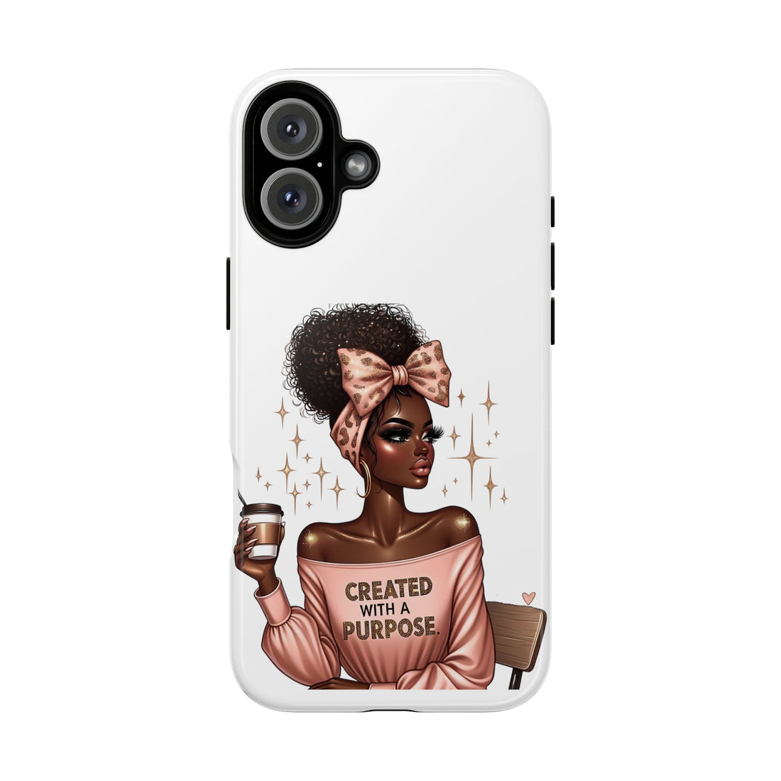 Created With A Purpose Phone Case – Chic Strong Woman Design