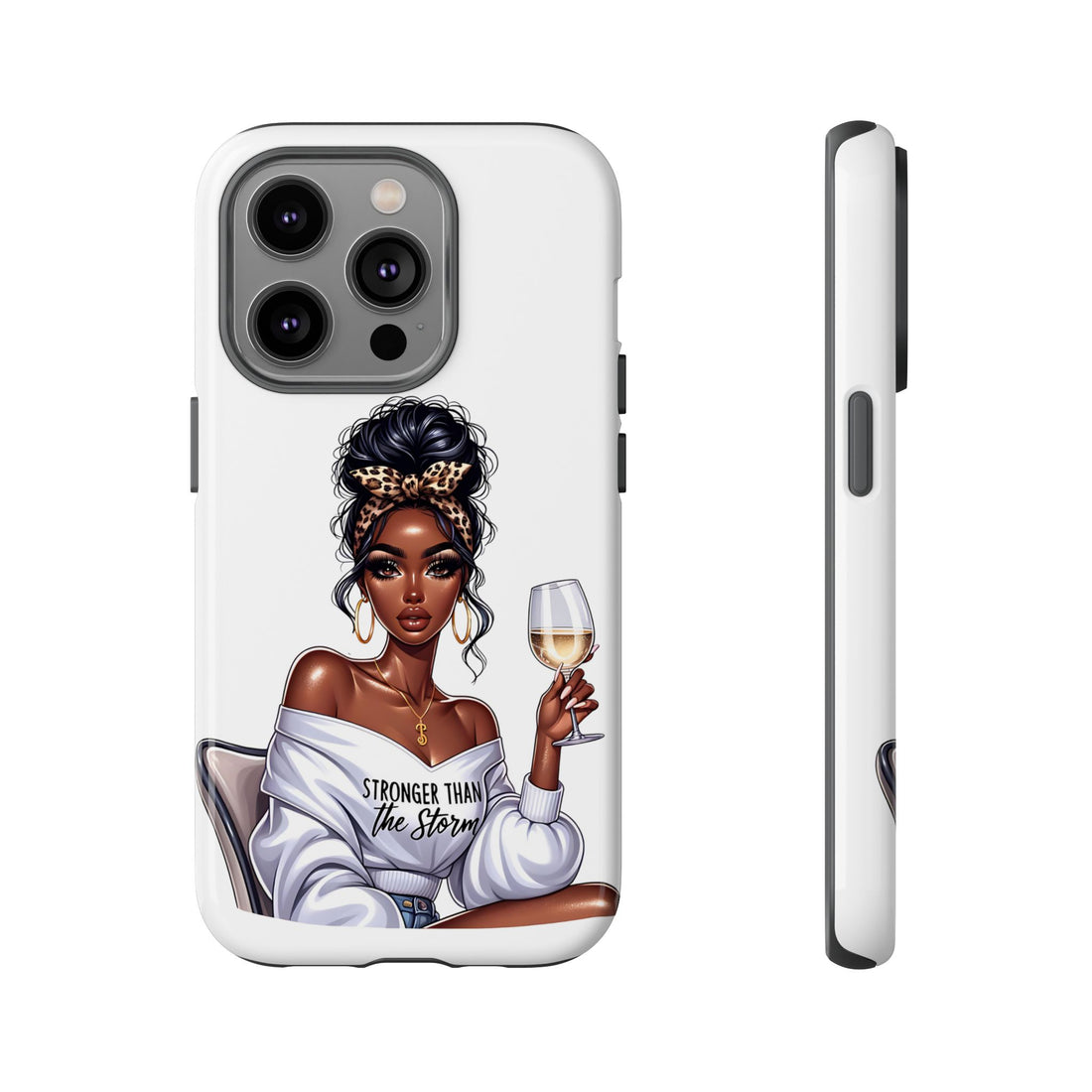 Stronger Than The Storm Phone Case – Chic Strong Woman Design