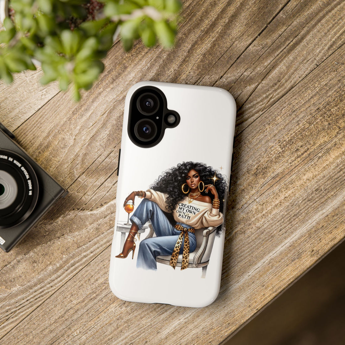 Creating My Own Path Phone Case – Chic Strong Woman Design