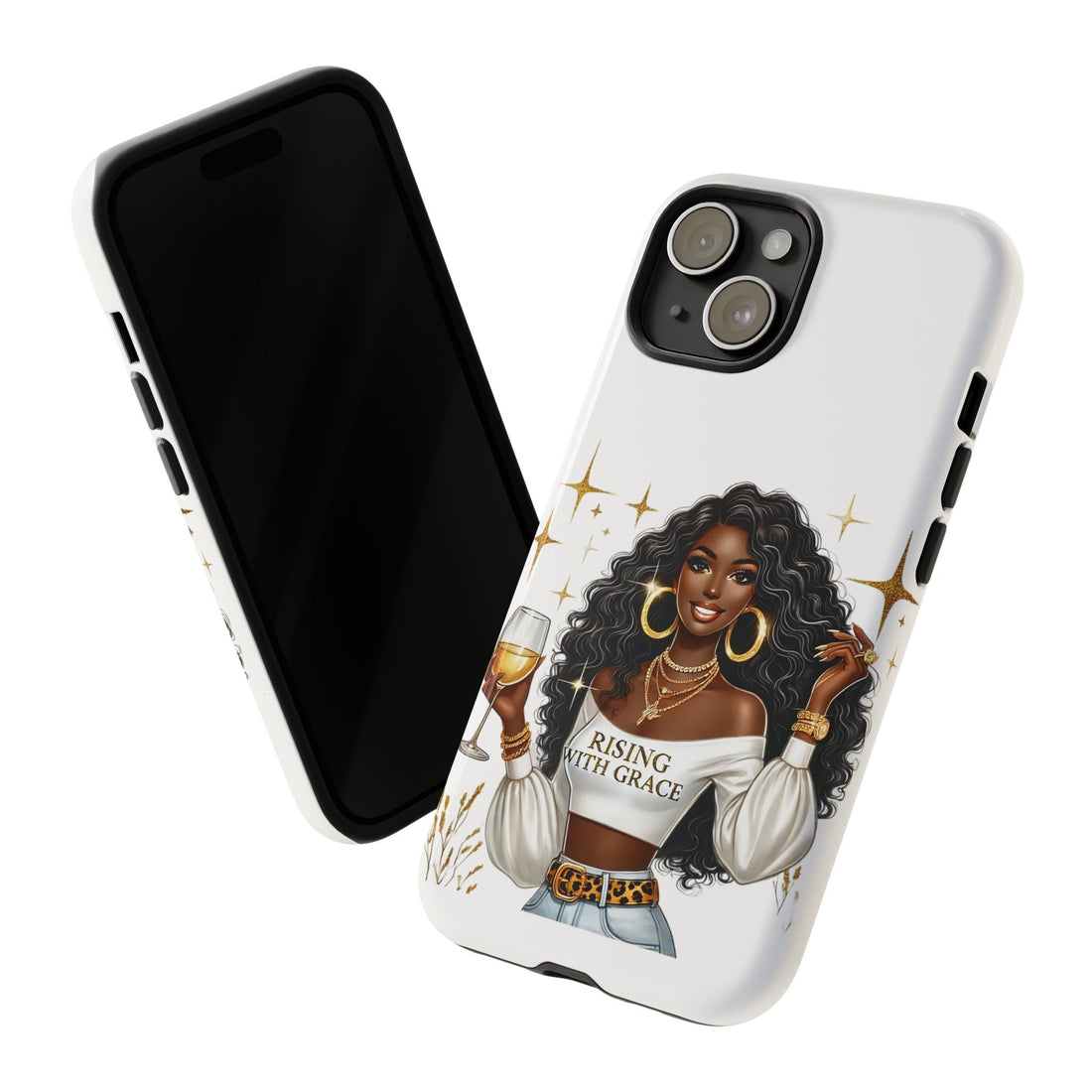 Rising With Grace Phone Case – Chic Strong Woman Design