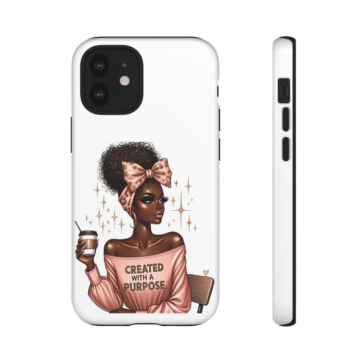 Created With A Purpose Phone Case – Chic Strong Woman Design