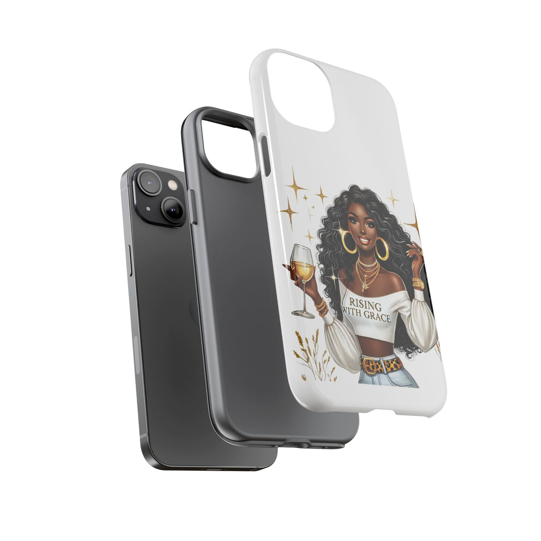 Rising With Grace Phone Case – Chic Strong Woman Design