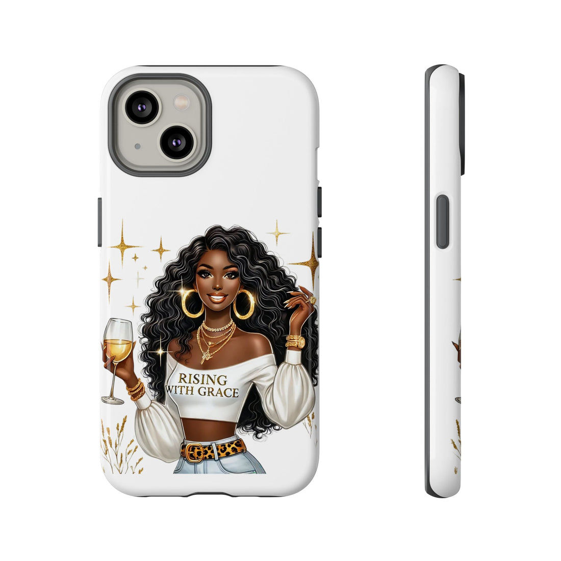 Rising With Grace Phone Case – Chic Strong Woman Design