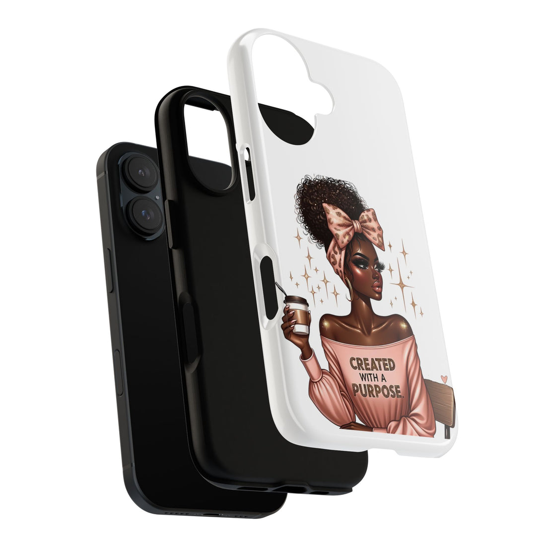 Created With A Purpose Phone Case – Chic Strong Woman Design