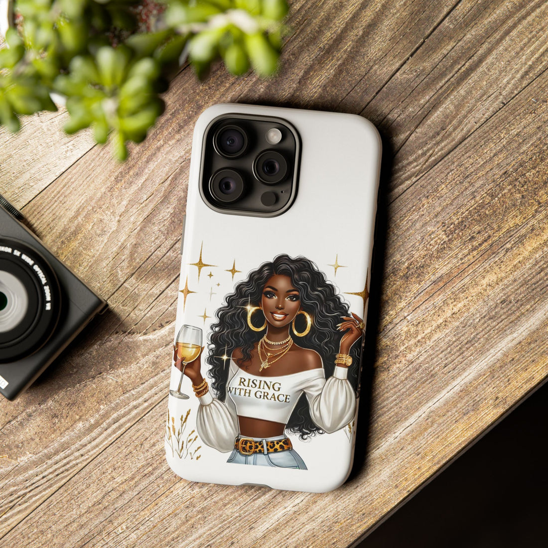 Rising With Grace Phone Case – Chic Strong Woman Design