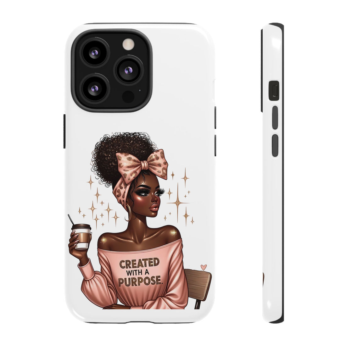 Created With A Purpose Phone Case – Chic Strong Woman Design