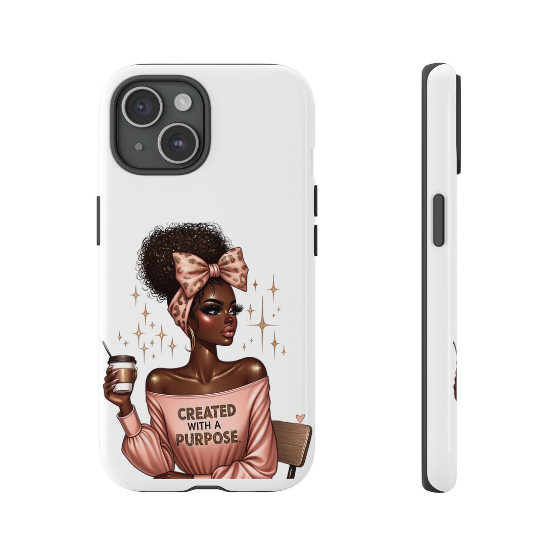 Created With A Purpose Phone Case – Chic Strong Woman Design