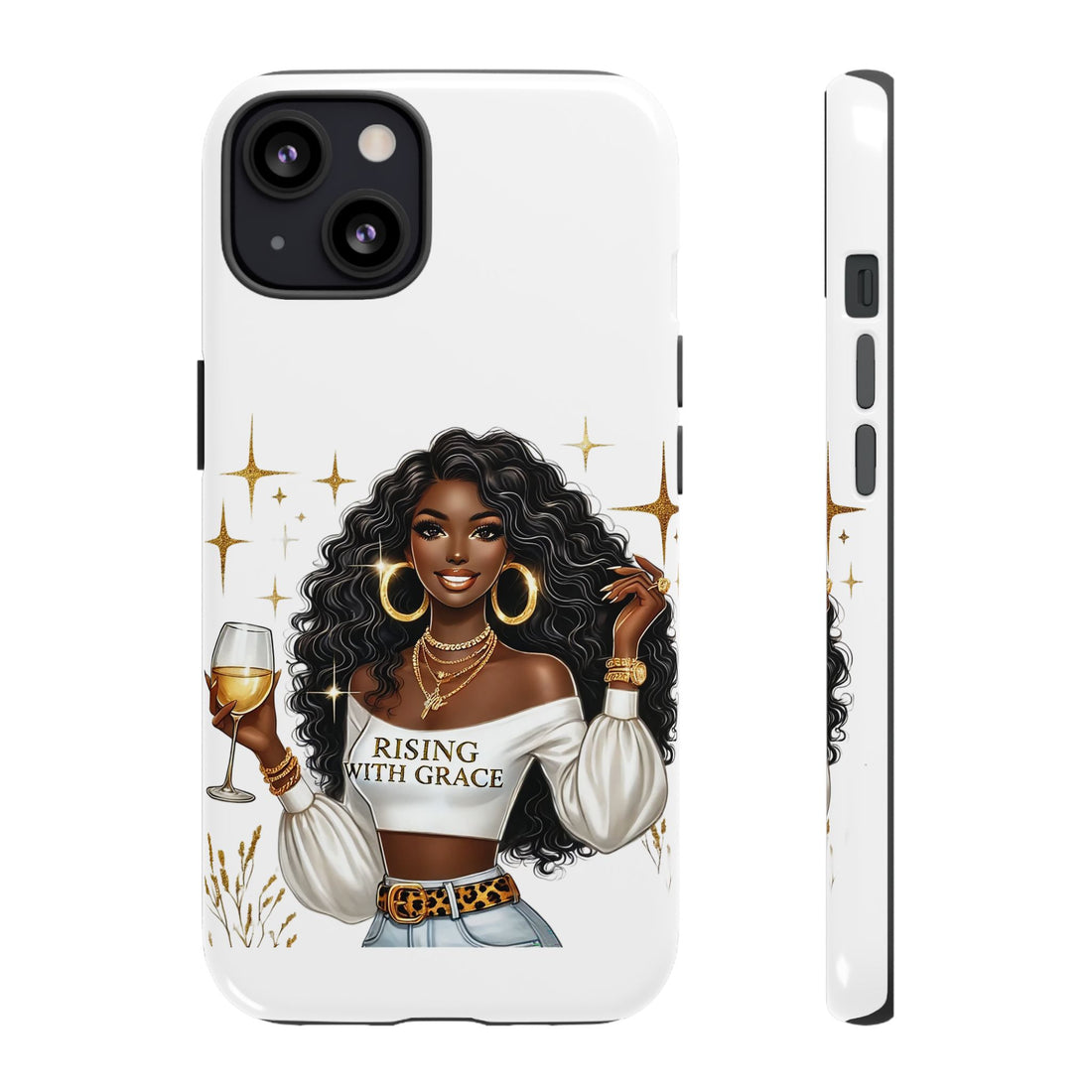 Rising With Grace Phone Case – Chic Strong Woman Design