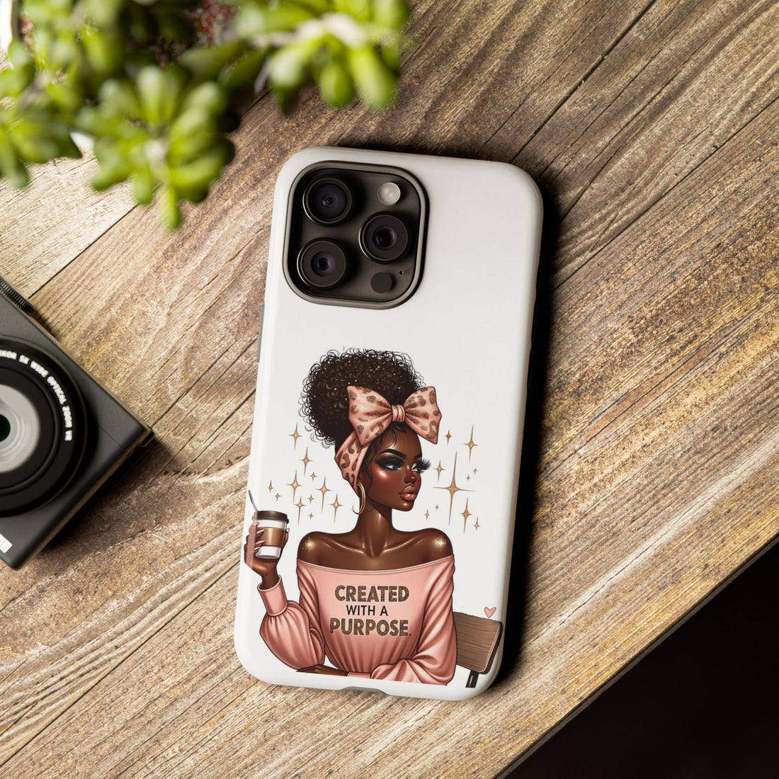 Created With A Purpose Phone Case – Chic Strong Woman Design