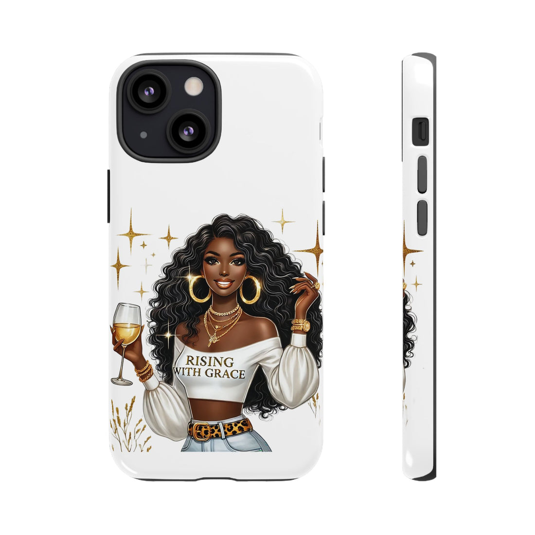 Rising With Grace Phone Case – Chic Strong Woman Design