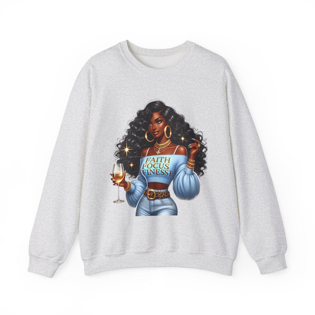 Faith Focus Finesse Unisex Heavy Blend™ Crewneck Sweatshirt