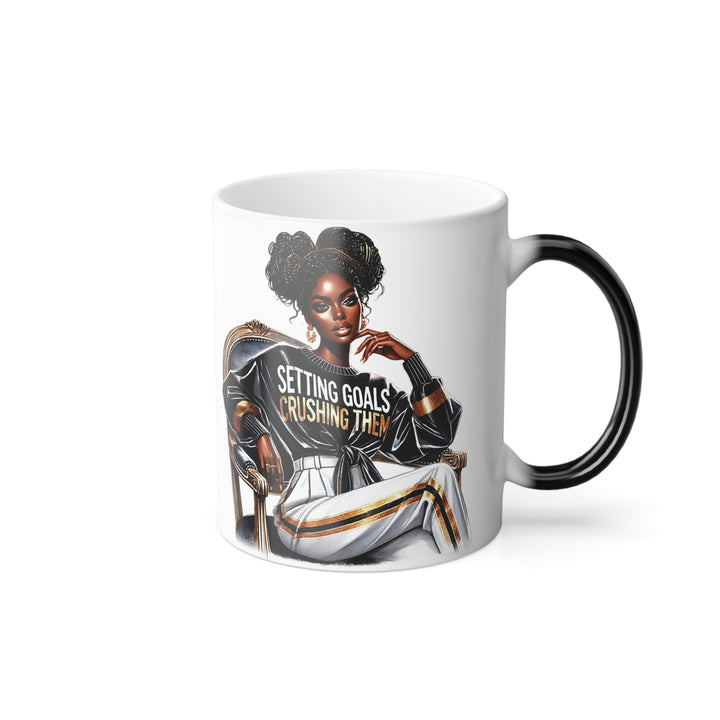 Setting Goals Crushing Them Elegant Color Morphing Mug