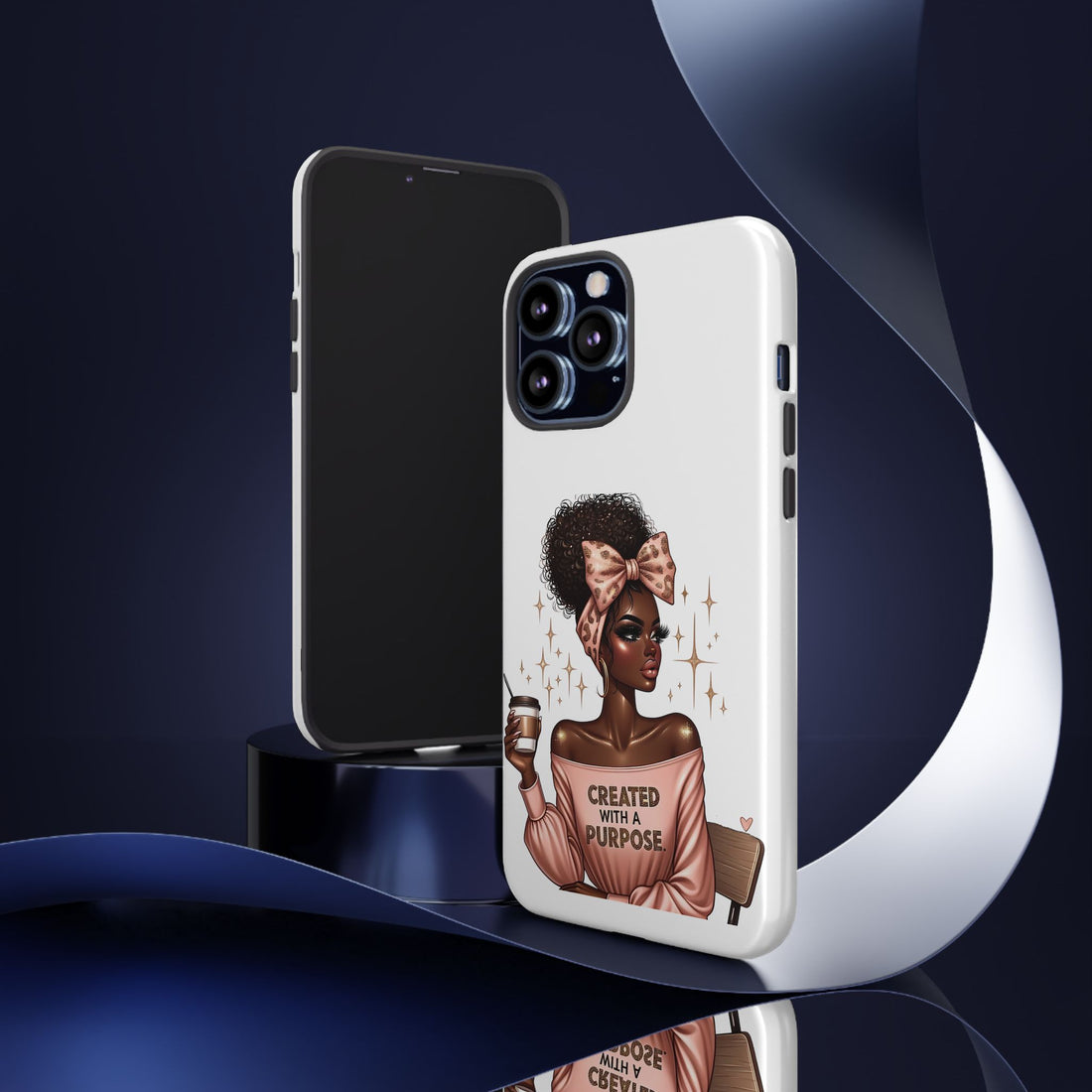 Created With A Purpose Phone Case – Chic Strong Woman Design