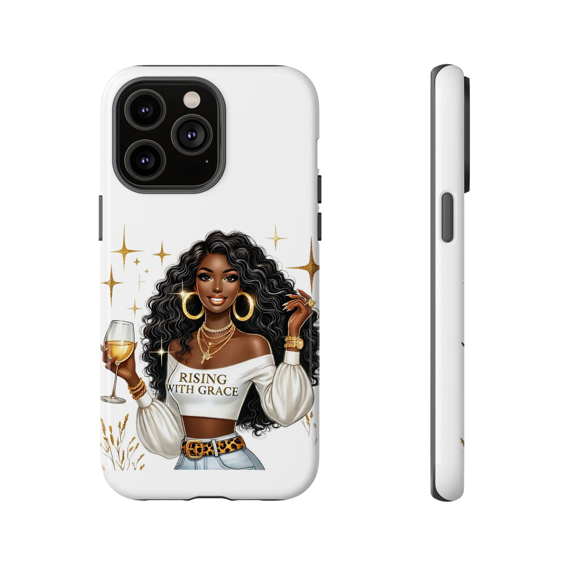 Rising With Grace Phone Case – Chic Strong Woman Design