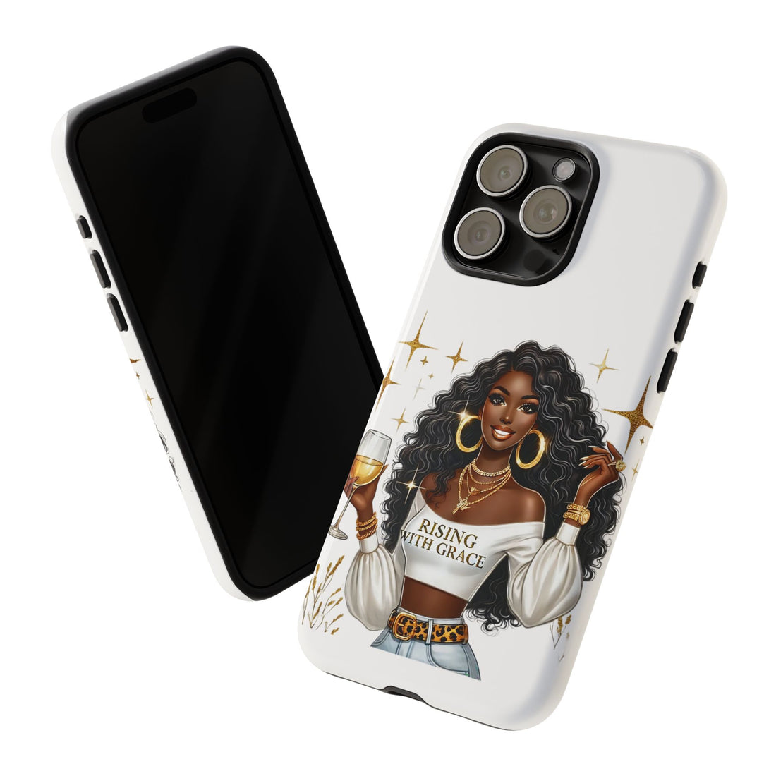 Rising With Grace Phone Case – Chic Strong Woman Design