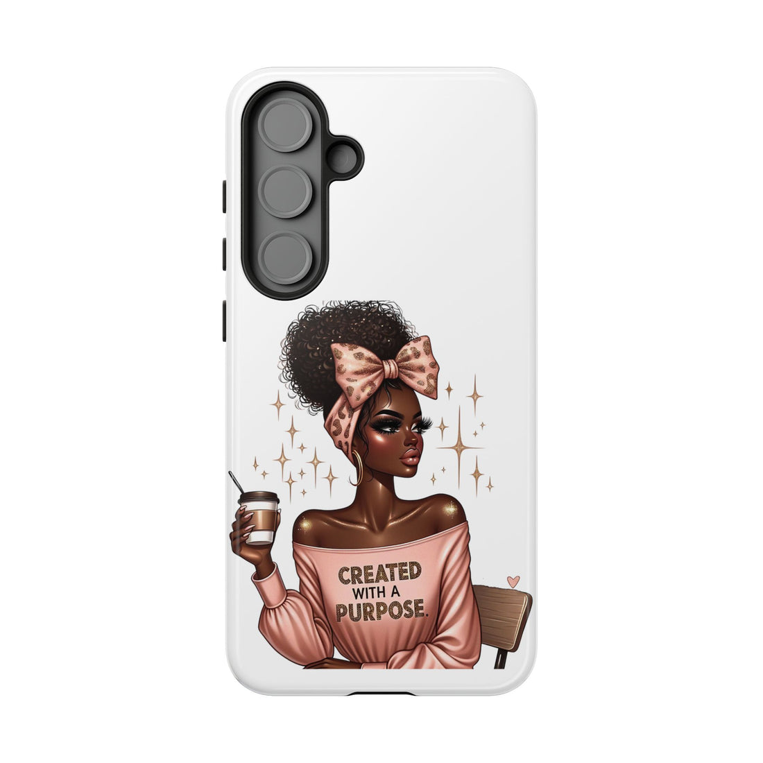 Created With A Purpose Phone Case – Chic Strong Woman Design