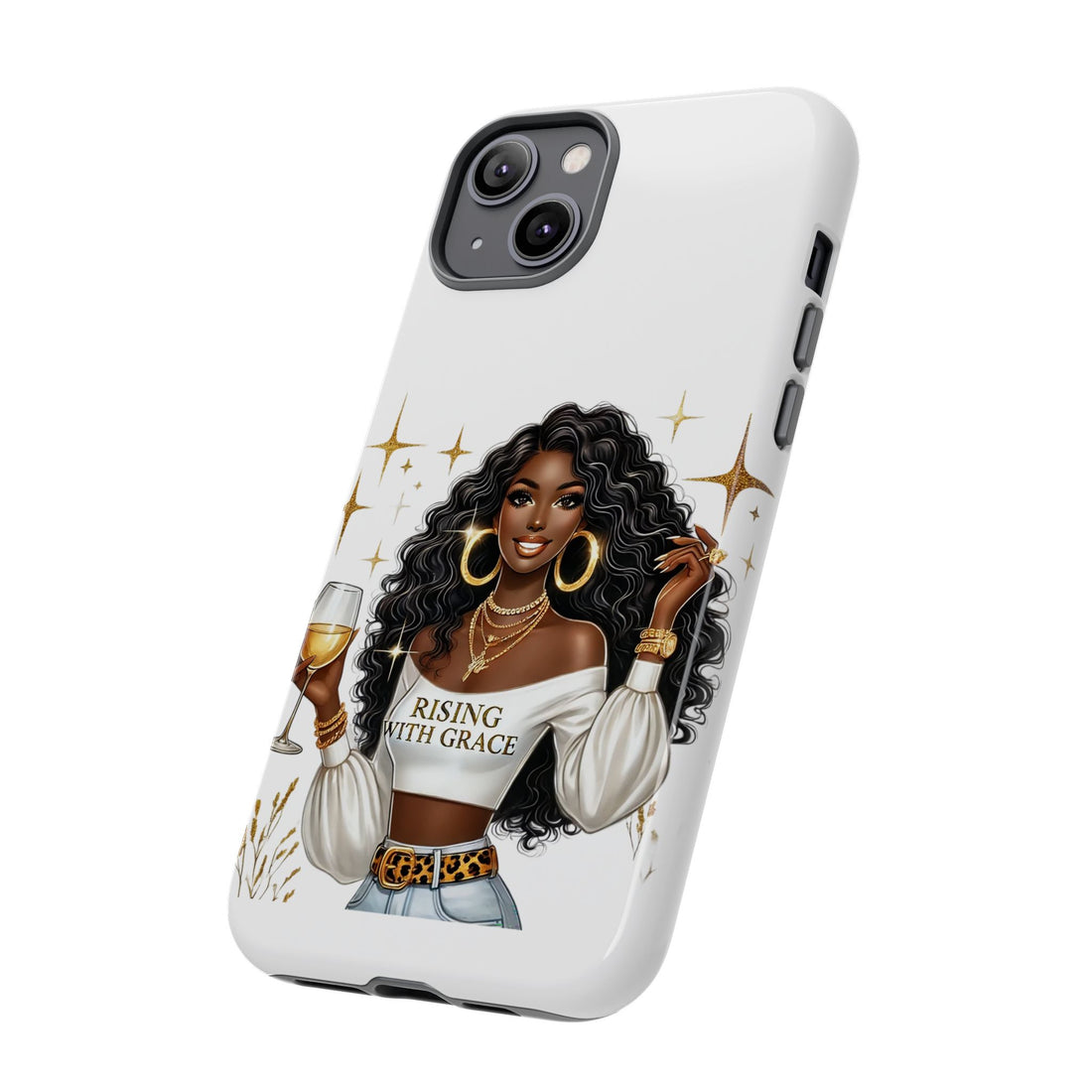 Rising With Grace Phone Case – Chic Strong Woman Design