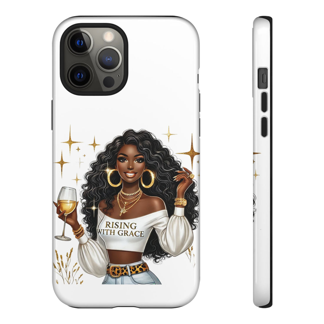 Rising With Grace Phone Case – Chic Strong Woman Design