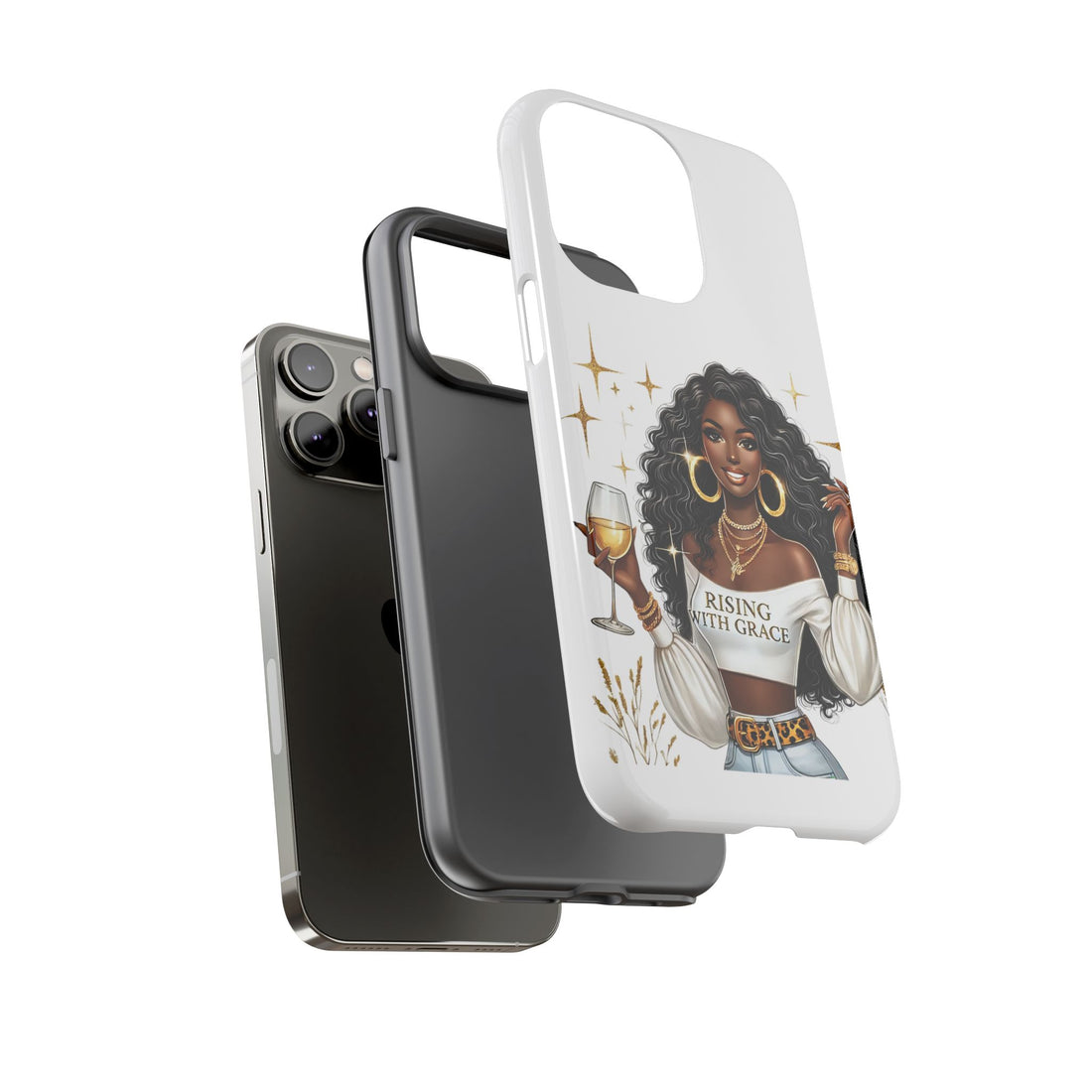 Rising With Grace Phone Case – Chic Strong Woman Design