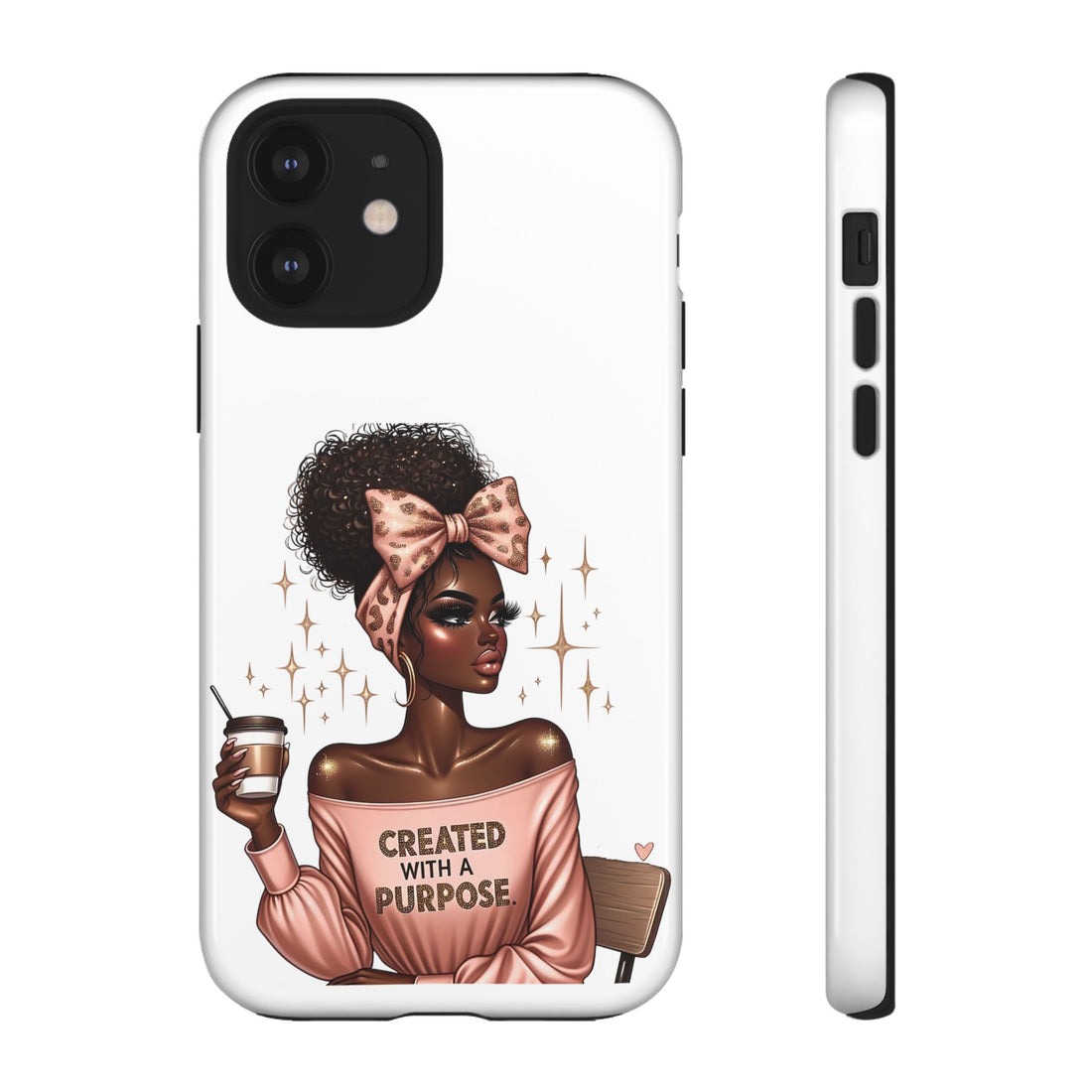 Created With A Purpose Phone Case – Chic Strong Woman Design