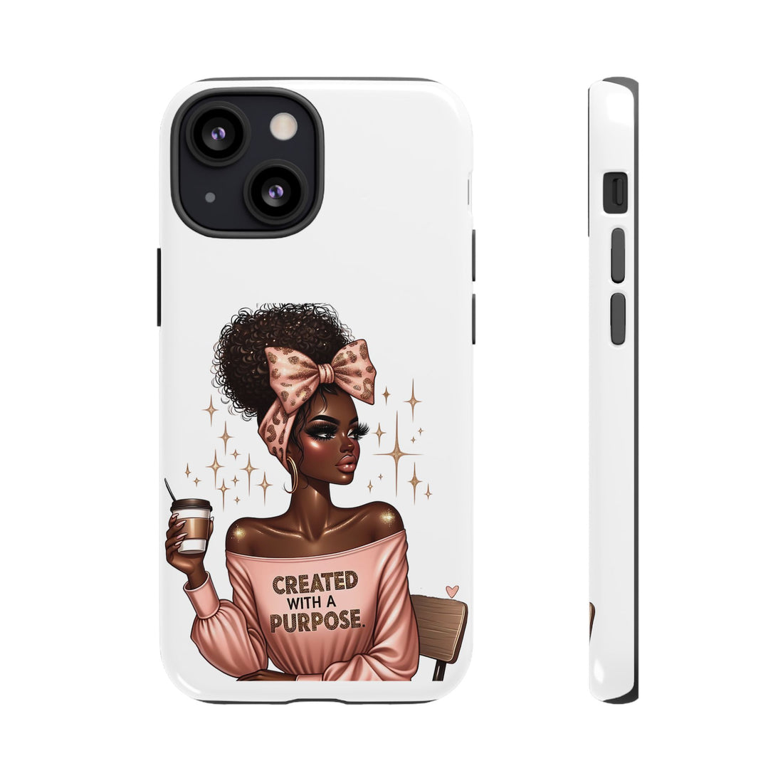 Created With A Purpose Phone Case – Chic Strong Woman Design