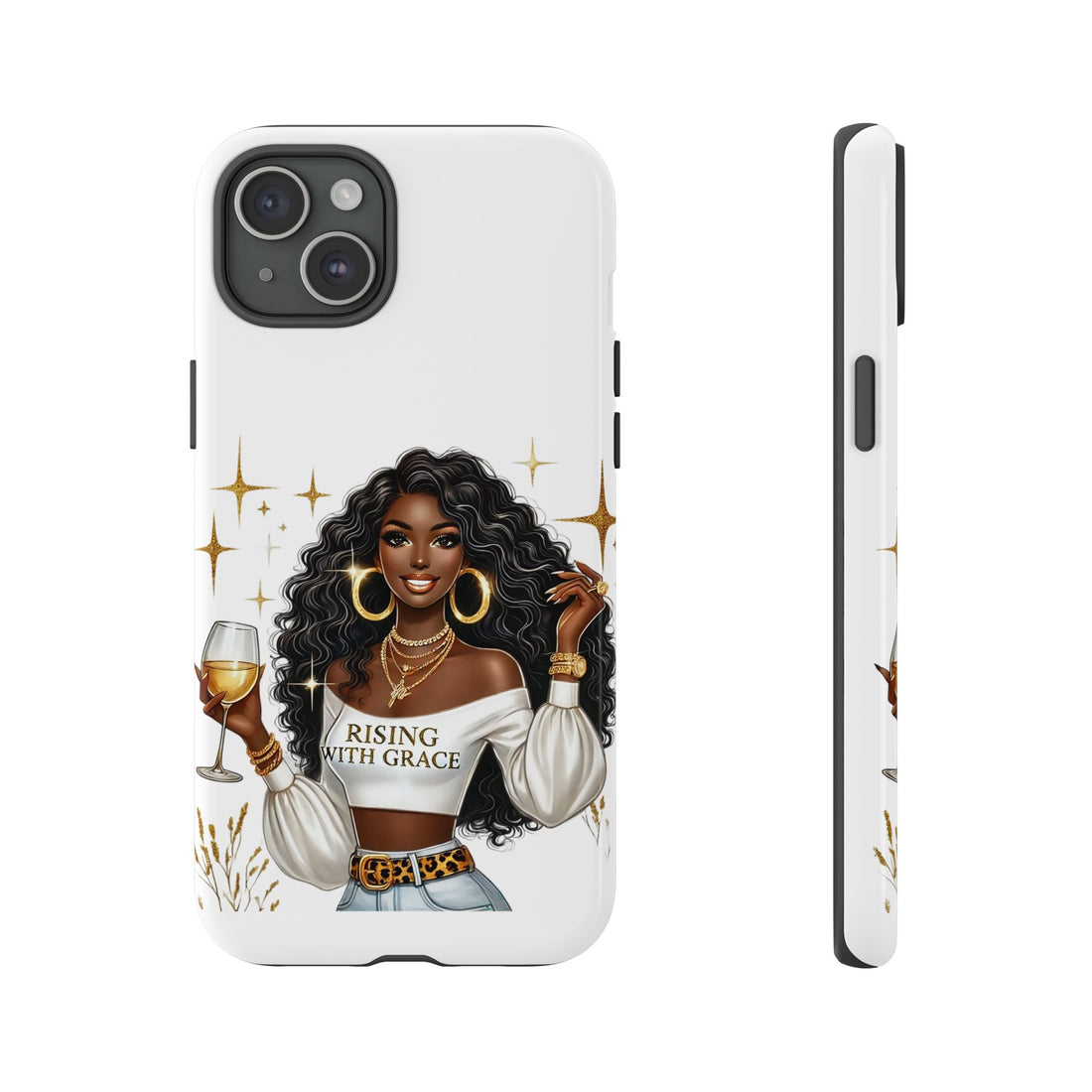 Rising With Grace Phone Case – Chic Strong Woman Design