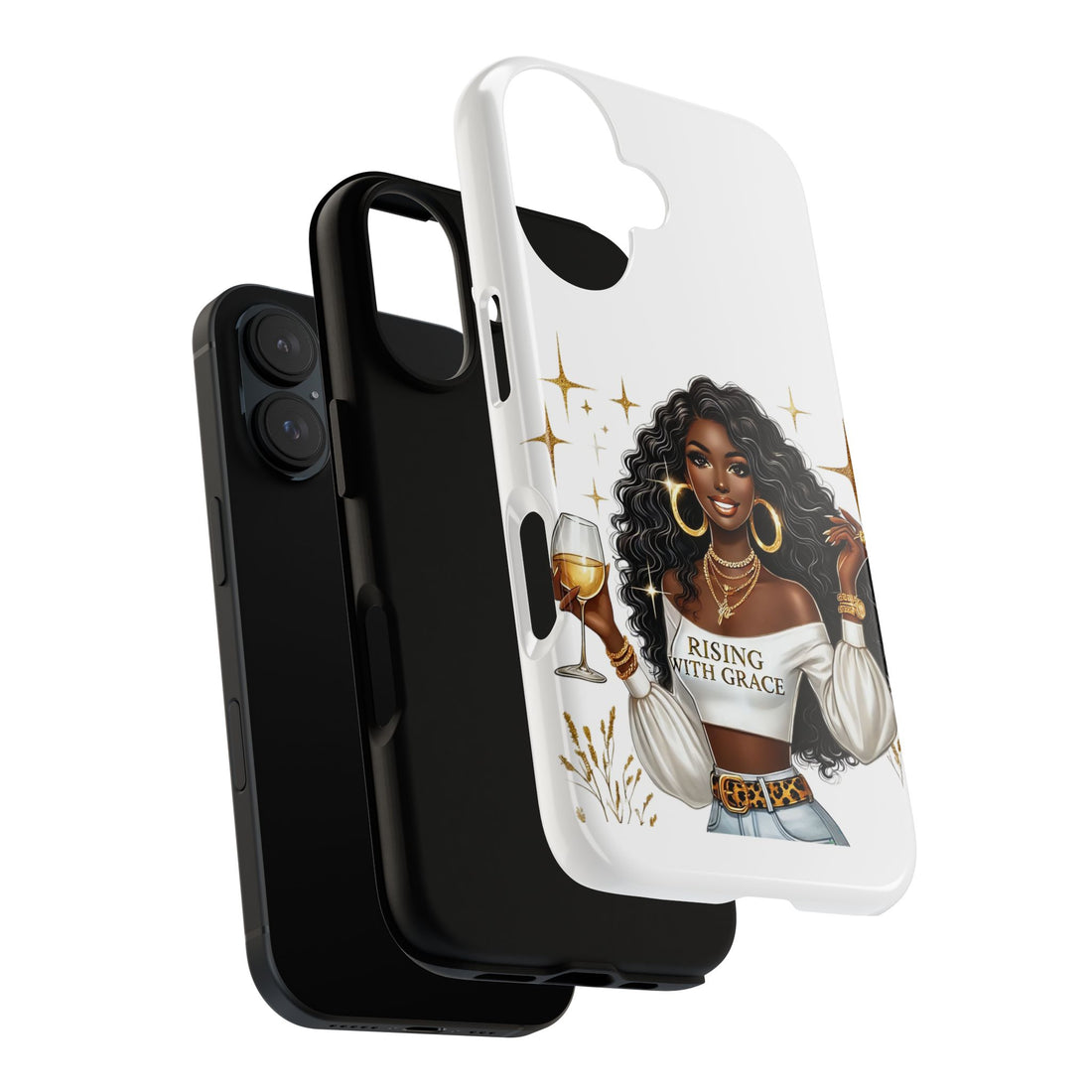 Rising With Grace Phone Case – Chic Strong Woman Design