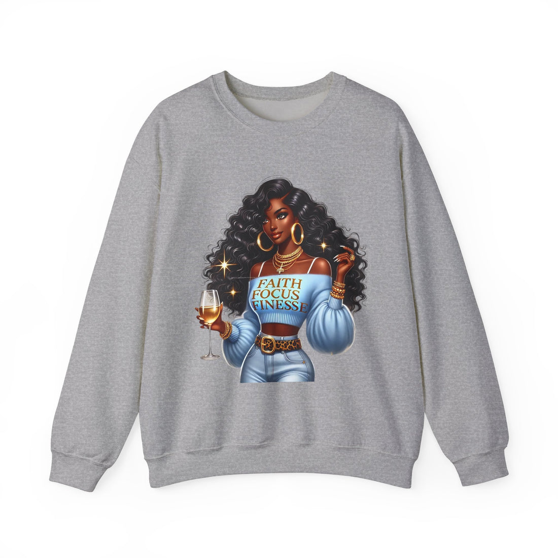 Faith Focus Finesse Unisex Heavy Blend™ Crewneck Sweatshirt