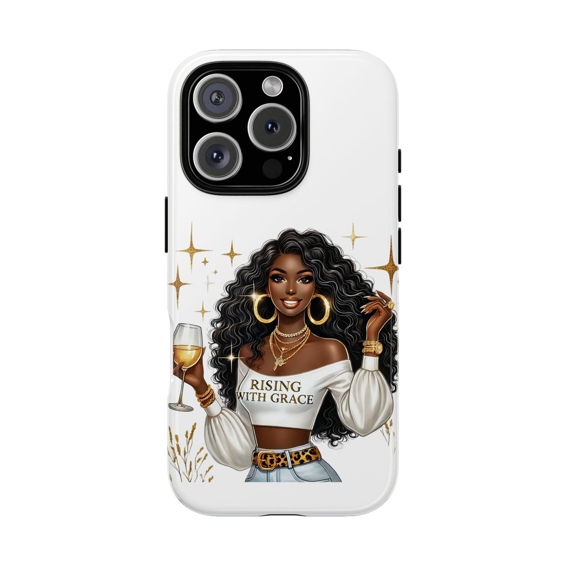 Rising With Grace Phone Case – Chic Strong Woman Design