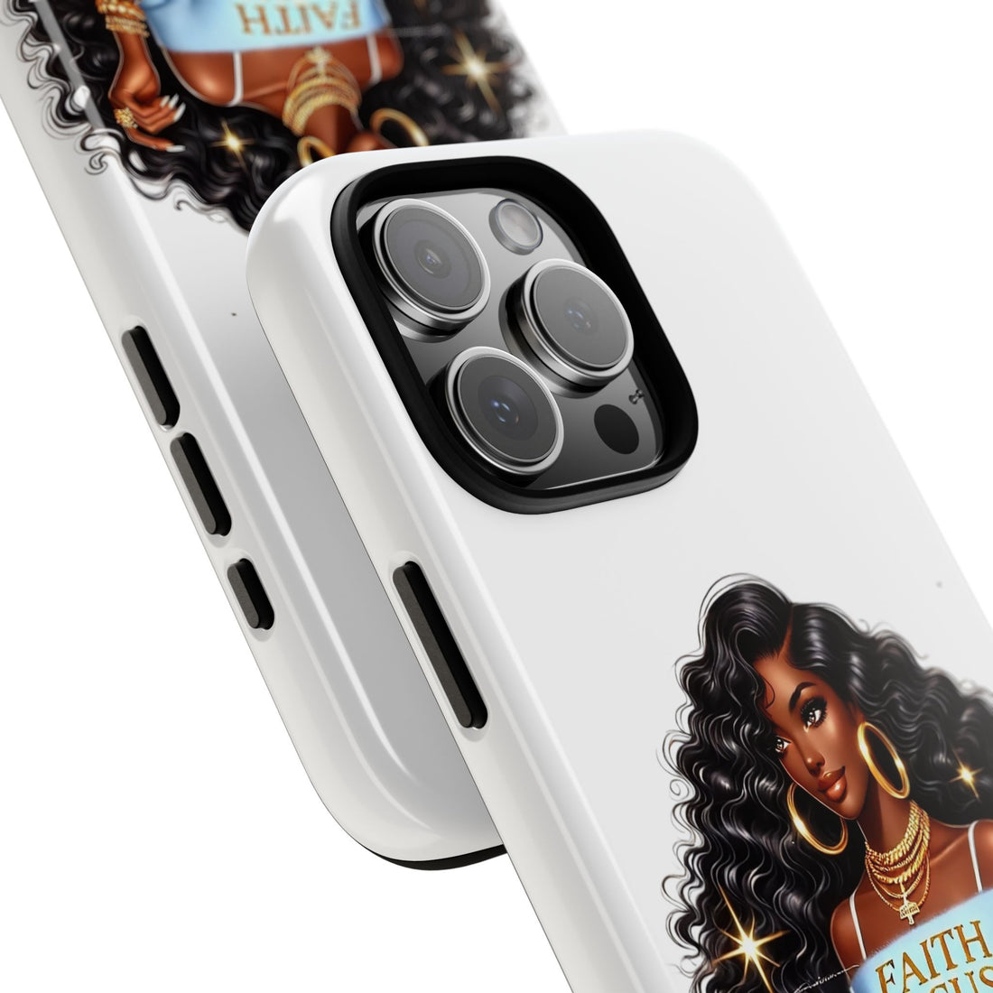 Faith Focus Finesse Phone Case – Chic Strong Woman Design