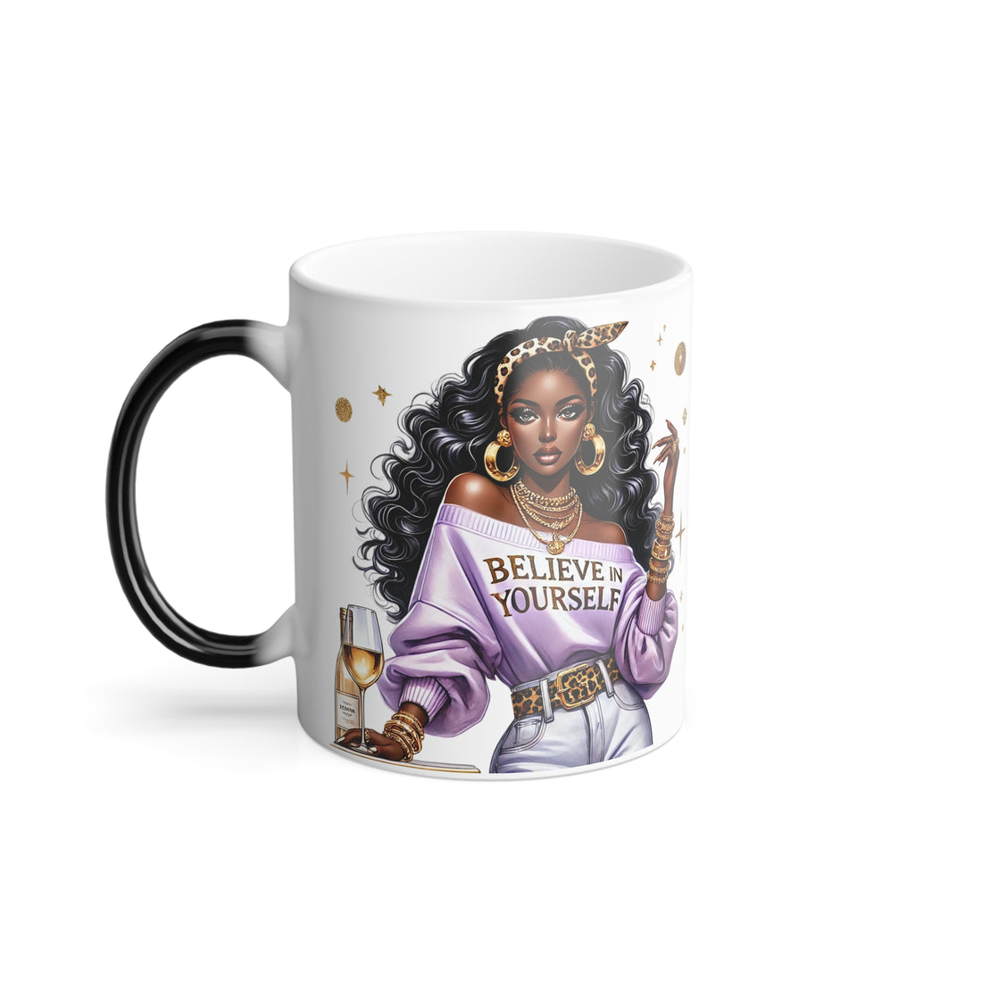 Believe In Yourself Elegant Color Morphing Mug