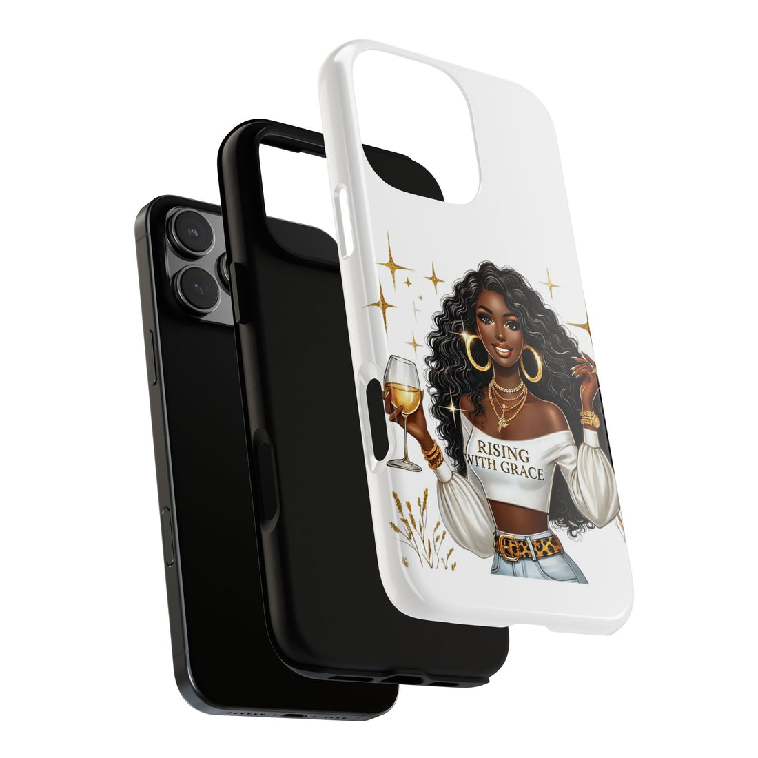 Rising With Grace Phone Case – Chic Strong Woman Design