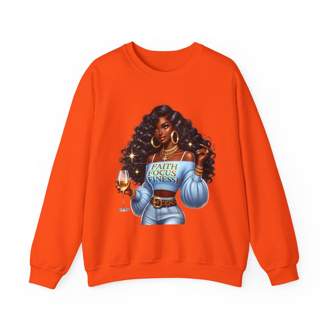 Faith Focus Finesse Unisex Heavy Blend™ Crewneck Sweatshirt