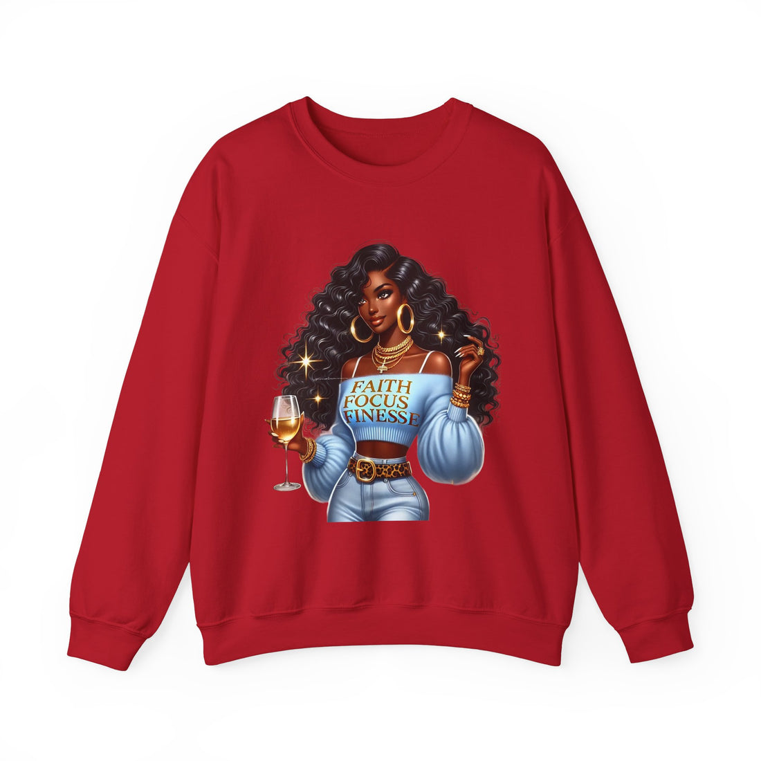 Faith Focus Finesse Unisex Heavy Blend™ Crewneck Sweatshirt