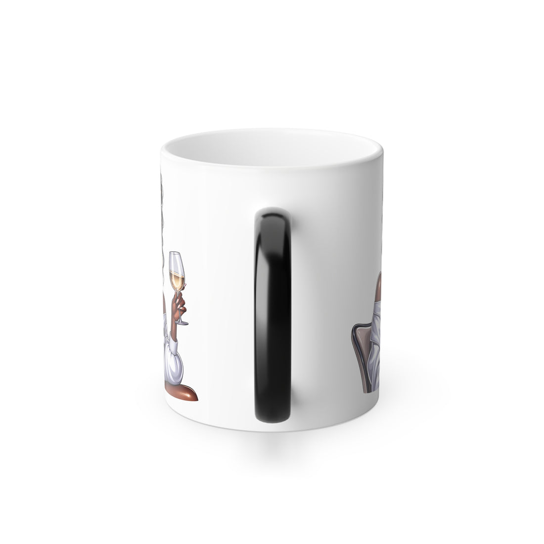 Elegant Color Morphing Mug with Glamorous Wine Vibes